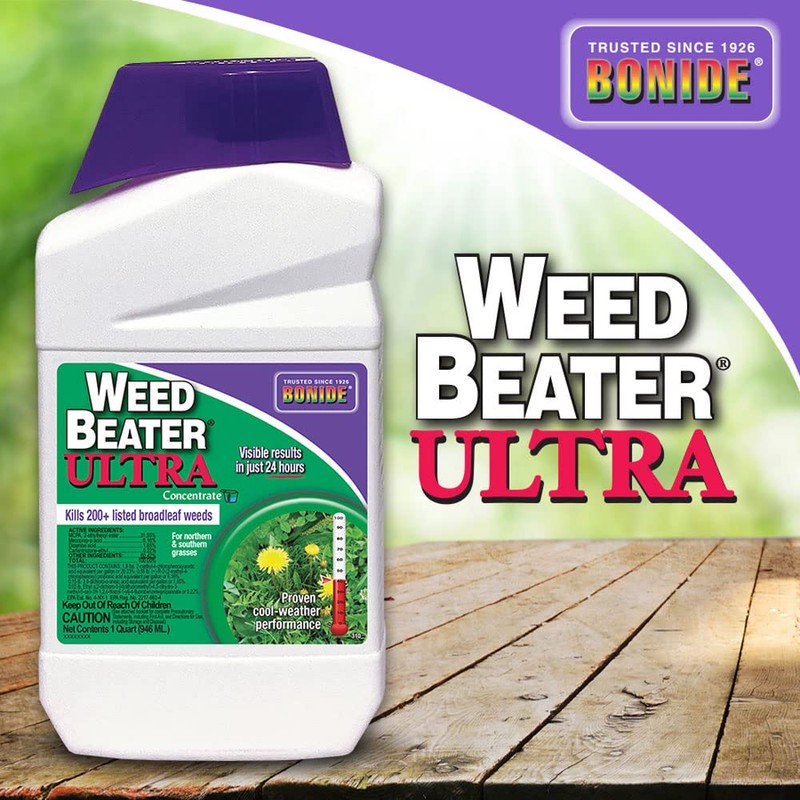 Bonide Weed Beater Ultra, 32 oz Concentrate Fast-Acting Protection Against