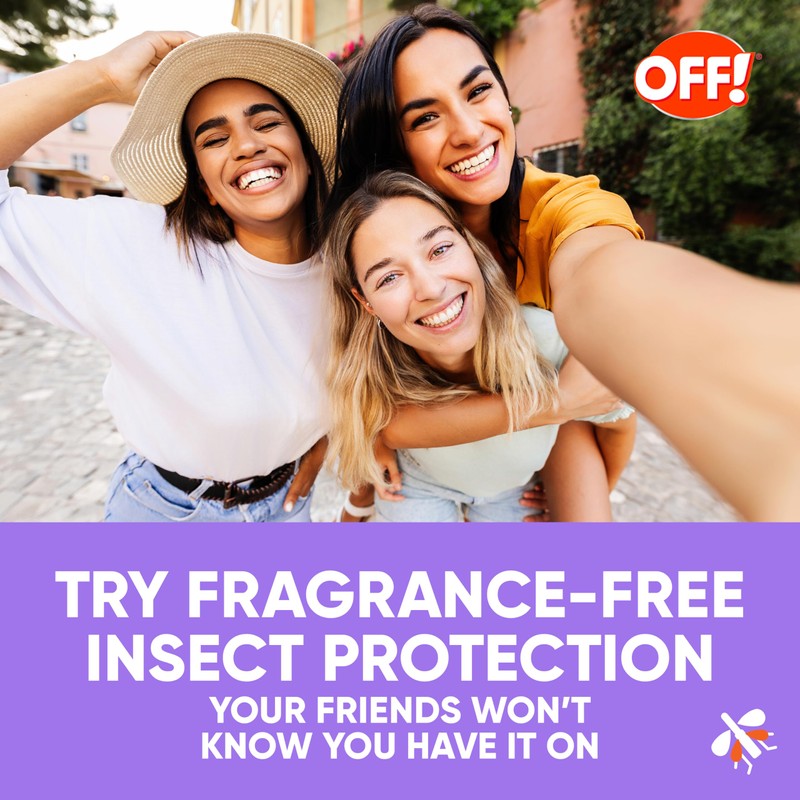OFF! OFF! Clean Feel Insect Repellent Misting Spray, Fragrance-Free Bug