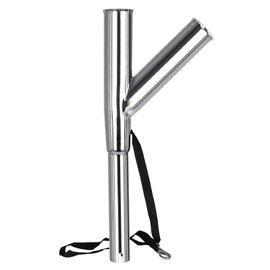 NovelBee Stainless Steel Outrigger Boat Fishing Rod Holder,Fishing Rod Pole Holder for Marine Boat Yacht (Double Outrigger Rod Holder)