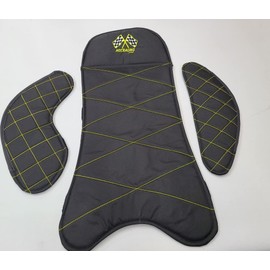 Hidden Comfort Camo Go Kart-Flat Track-Dirt Racing -Seat Pads Small/Junior Size Yellow Design