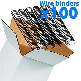 Galaxy Wire Binders Pack - 14.3 mm Pitch 3:1-100 Pack - Black