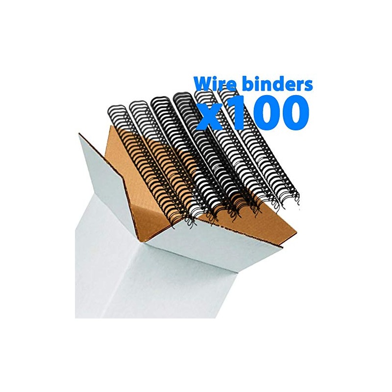 Galaxy Wire Binders Pack - 14.3 mm Pitch 3:1-100 Pack