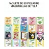 Paquete 30pzs Mascarillas Tela