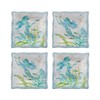 UPware 4-Piece Melamine Dessert Plates Appetizer Dinner Plates Small Serving