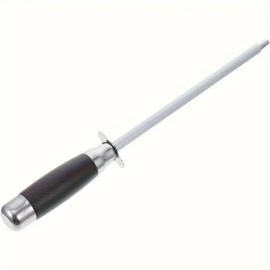 1pc, Premium Knife Sharpener Honing Rod - Suitable for All Knives - Steel Material - Professional Knife Sharpenercolor: Black 1pcs, size: 29.4cm