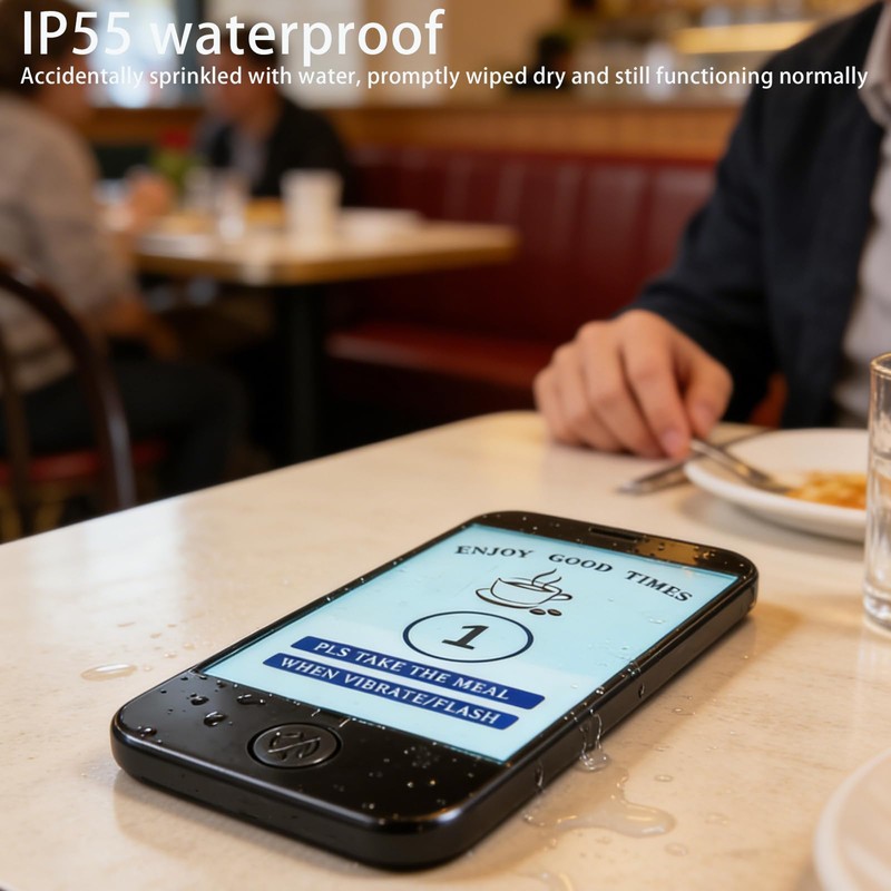 Restaurant Pager System, Pagers for Restaurants,1968ft Long Range, Silent Beep