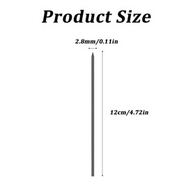 12 Black and 6 Red Pencil Leads for Carpenter's Pencil, Carpenter's Pencil Refills, 2.8 mm Pencil Replacement, Solid Deep Hole Marker Leads for Architect Drawing Carpentry Sketching Writing