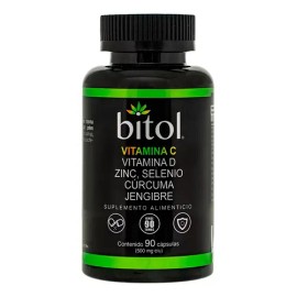 Bitol Vitamina C, D, Zinc, Selenio, Cúrcuma Y Jengibre Ctcf1                                                                                          