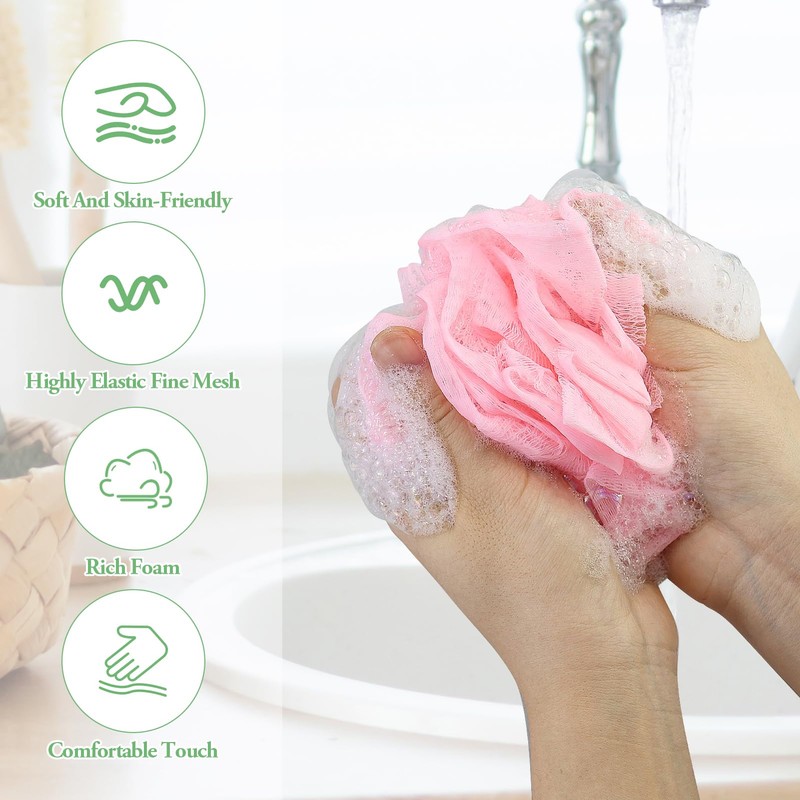 Loofah Bath Sponge, Loofah Sponge, Bath Sponge, Exfoliating Bath Brush,