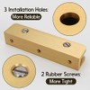 LukLoy Solid Brass Glass Shelf Bracket with 3 Screw Holes,