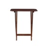 Pemberly Row Transitional Solid Wood Tray Tables in Dark Cherry