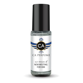 CA Perfume Impression of New Westin For Him for Men Perfume Oil Aromatic Scent Long Lasting Cologne for Men Travel Size Mini Perfume Sample TSA Ready Body Oil Roll-on 0.14 Fl Oz 4ml