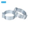 PATIKIL 60 Pack 20-23mm Double Ear Hose Clamp, Galvanized Steel