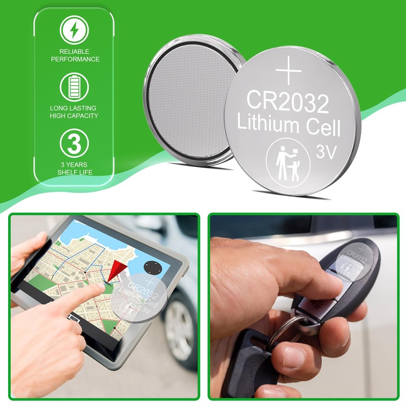 DURNERGY CR2032 Batteries 5 Pack, 2032 Battery CR2032 Lithium 3V