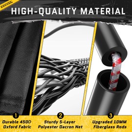 KTRIO 6x4 ft Soccer Goal for Backyard, Portable Kids Soccer Goal Large Foldable Soccer Goals with Carry Bag for Kids Youth Teens Indoor Outdoor Sports Games Training