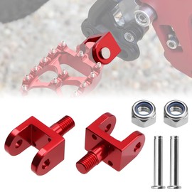 URLWALL 2pcs Foot Pegs Holder for Sur Ron Light Bee X and S Segway X160 X260 Honda CRF150F 03-19 CRF230F 03-19,CNC Aluminum Anti-rust Durable Foot Peg Clamps,Widen and Thicken Foot Peg Bracket