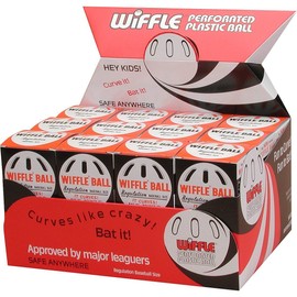 WIFFLE Wiffle Ball Original Brand Baseballs, Regulation Baseball Size, 24 Count