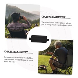 CAXUSD Beach Chair Pillow Outdoor Chair Cushions Neck Support Sturdy Fabric Easy Install