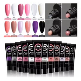 RafnaLina 12 Unidades De Gel De Polietileno Para Extensiones De Uñas,