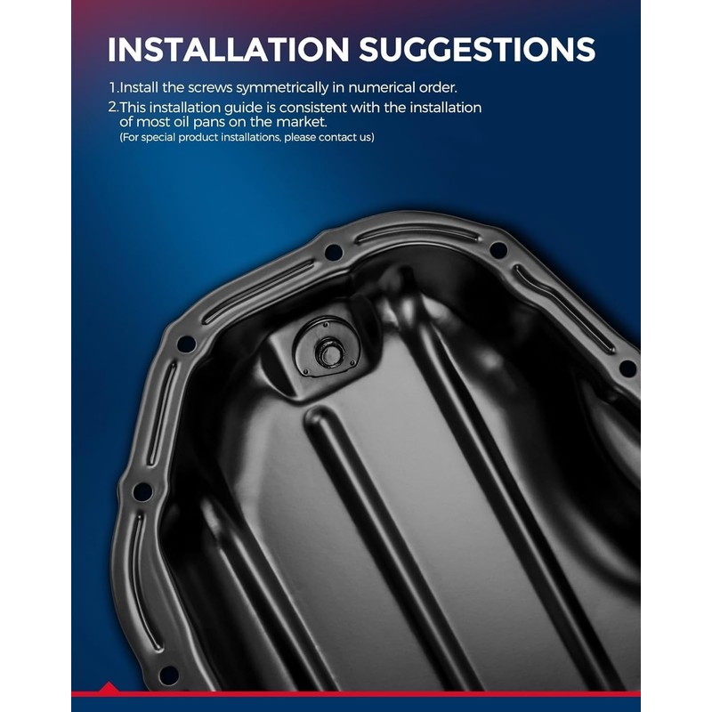 KAX 264-464 Engine Oil Pan Fit for Soul 2011-2019, Accent/Rio