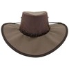 Jacaru Australia 0126 Parks Koolaroo Mesh Wide Brim Hat, Brown,