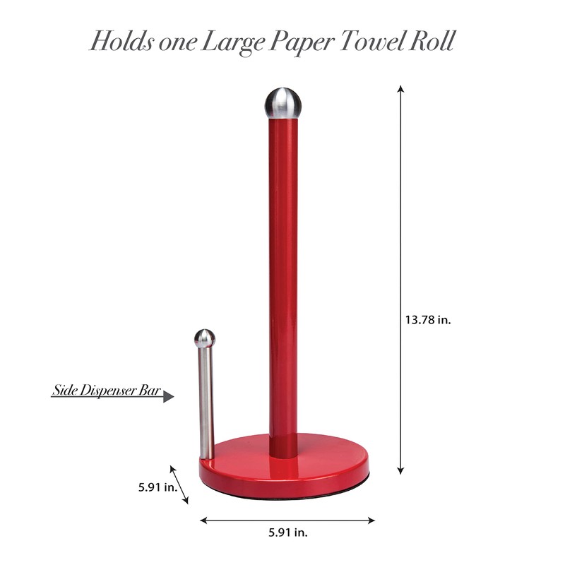 Kitchen Details Paper Towel Holder in Red