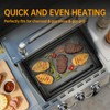Full-Size Griddle For Chargriller 2121, 4000, 4208, 7400,8036,8128,8136,8536,9020, 26.2" x19.75"Large