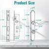 MaxxGeek Flat Slot Storm Door Handle Complete Set, Mortise Keyed