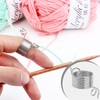 BinXiaoQin Pack of 8 Knitting Thimbles Yarn Guide