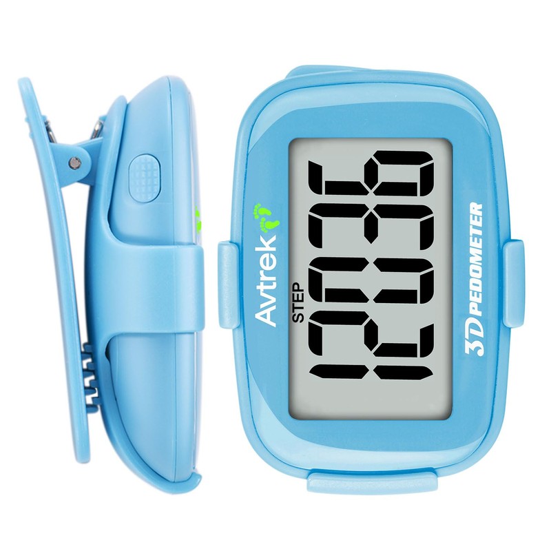 AVTREK Precise 3D Walking Pedometer Giant Display Digital Step Counter