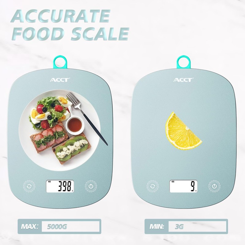 ACCT Digital Food Scale 11lb/0.1oz, Digital Kitchen Scale Weight in