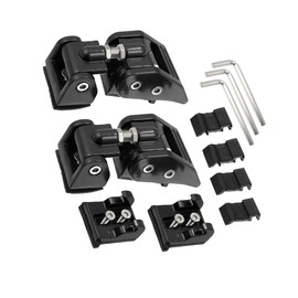Motoforti Front Hood Latches,Hood Catch Locking,for Jeep Wrangler JK,Black,4pcs