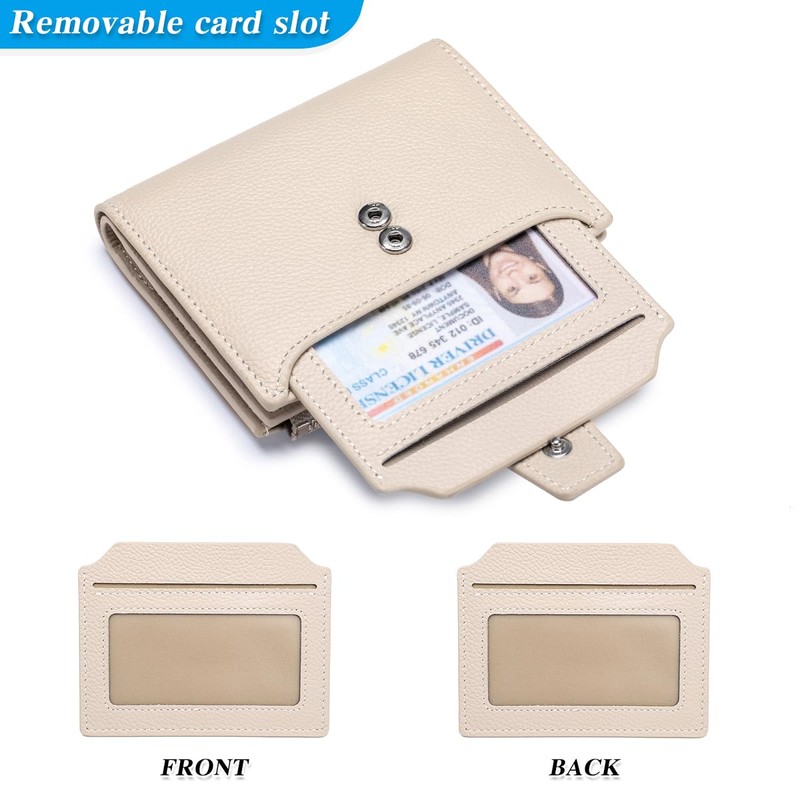 FREYAMIRA Rfid Blocking Wallet for Women Bifold Leather Wallet Compact
