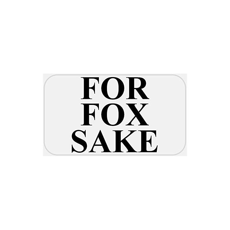 for Fox Sake - 25 Stickers Pack 2.25 x 1.25