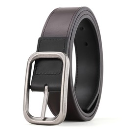 Weifert Men's Jeans Belts Casual and Work Leather Dress Belt (Black 5, 36)