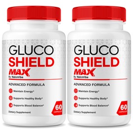 (2 Pack) Gluco Shield Max – Original Formula with a Clean, Powerful Blend to Help Support Balanced Levels, Circulatory Health & Everyday Vitality | Easy-to-Swallow Pills for Daily Use (120 Capsules)