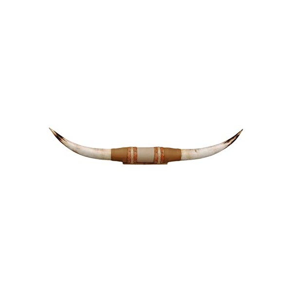 Shawnee Trading Post Unisex Authentic Large Steer Horns Tan One