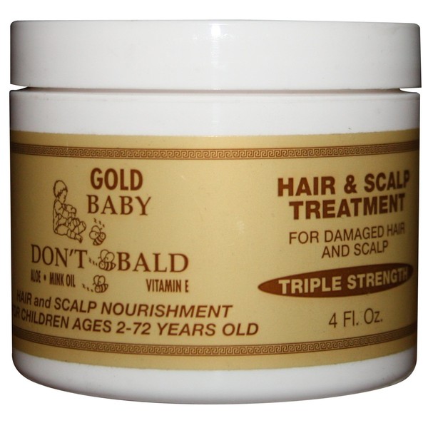 BABY DON’T BE BALD Gold Hair and Scalp Treatment 4 oz