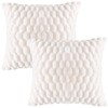KEOYA Pillow Covers 16x16 Inch Set of 2 Fuzzy Elegant