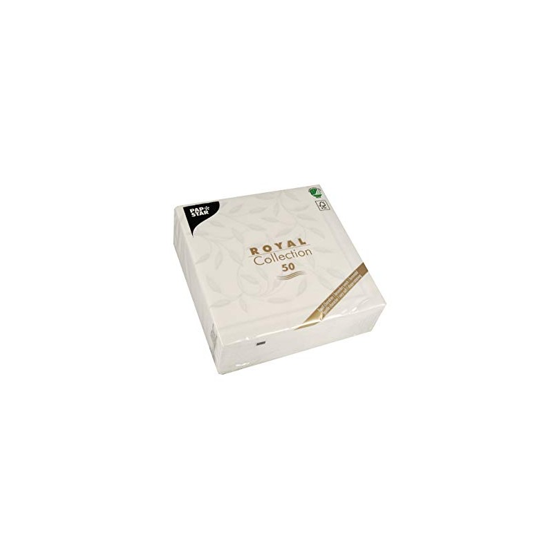 Papstar – 50 Serviettes ROYAL Collection 1/4-fold 40 cm x