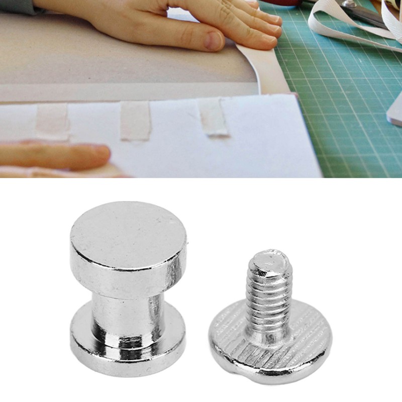 300 Sets DIY Book Binding Screw Double Layer Flat Head