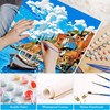 Bellatoi Paint by Numbers Adult Landscape, DIY Hand-Painted Oil Painting