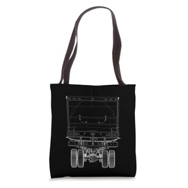 Wireframe Semi-trailer Tote Bag