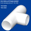 letsFix 3/4" PVC Fittings Tee (10-Pack), PVC Elbow 3/4 Inch,