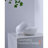 LaGlint 20 OZ White Opal Glass Cereal Bowl Set of