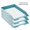 Acrimet Stackable Letter Tray Front Load Letter Size Plastic (Solid