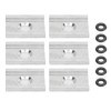 Kayak Track Adapter Plate, 6PCS Aluminum Kayak Adapter Anodized Tight