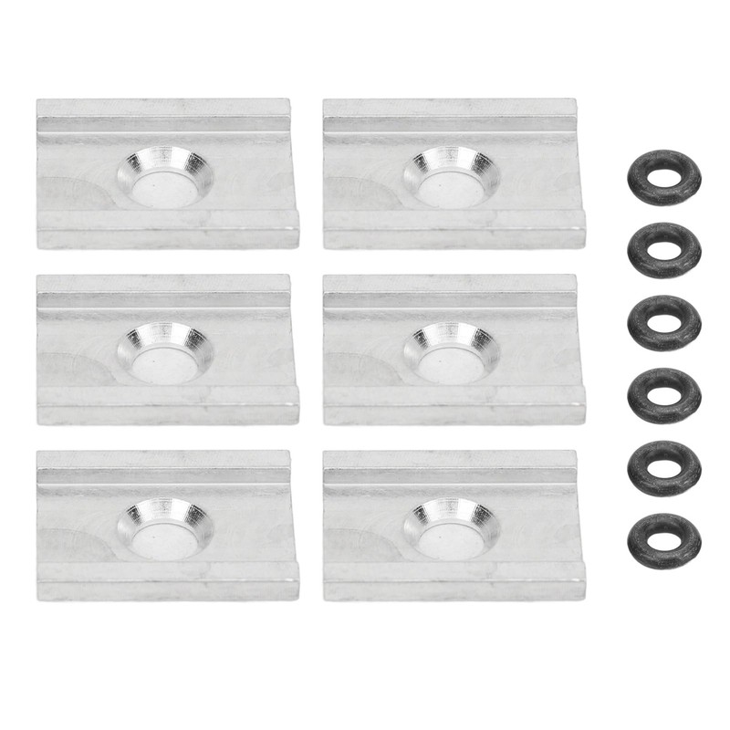 Kayak Track Adapter Plate, 6PCS Aluminum Kayak Adapter Anodized Tight