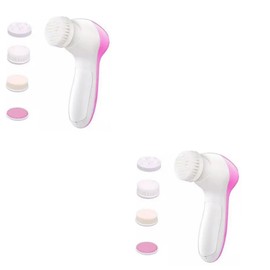 Baluue Pcs Brush Head Face Brush Deep Pore Cleaning Gentle Facial Cleanser Face Wash Compact for Home Travel Use