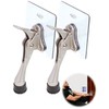 Door Stopper with Adhesive Bracket Stickers, No Drilling or Tools